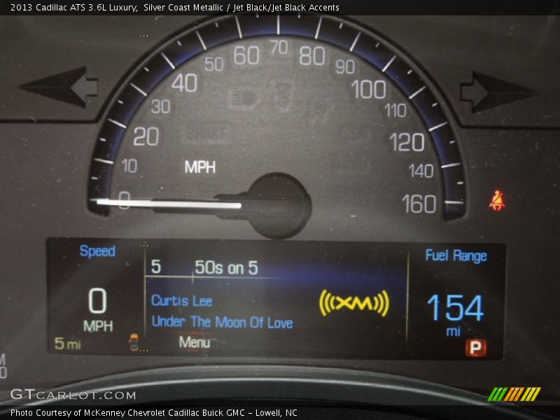 Silver Coast Metallic / Jet Black/Jet Black Accents 2013 Cadillac ATS 3.6L Luxury