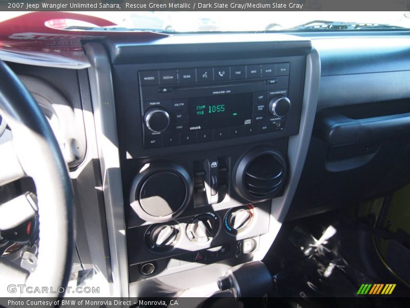 Rescue Green Metallic / Dark Slate Gray/Medium Slate Gray 2007 Jeep Wrangler Unlimited Sahara