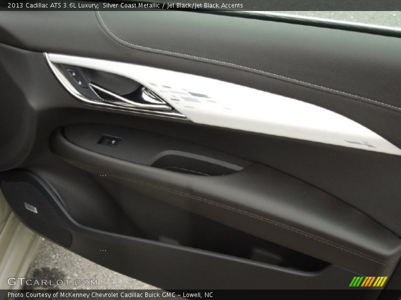 Silver Coast Metallic / Jet Black/Jet Black Accents 2013 Cadillac ATS 3.6L Luxury