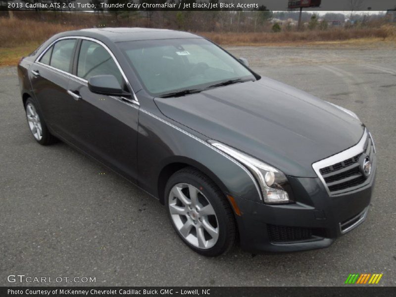 Thunder Gray ChromaFlair / Jet Black/Jet Black Accents 2013 Cadillac ATS 2.0L Turbo