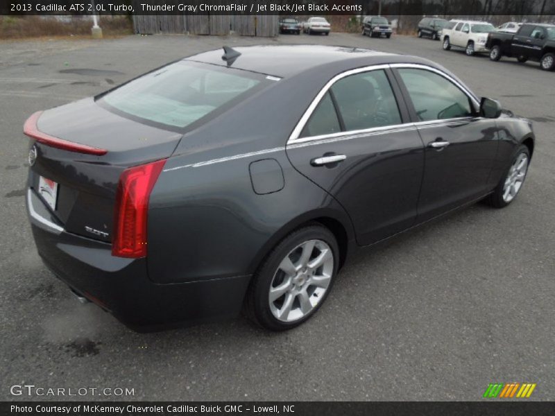 Thunder Gray ChromaFlair / Jet Black/Jet Black Accents 2013 Cadillac ATS 2.0L Turbo