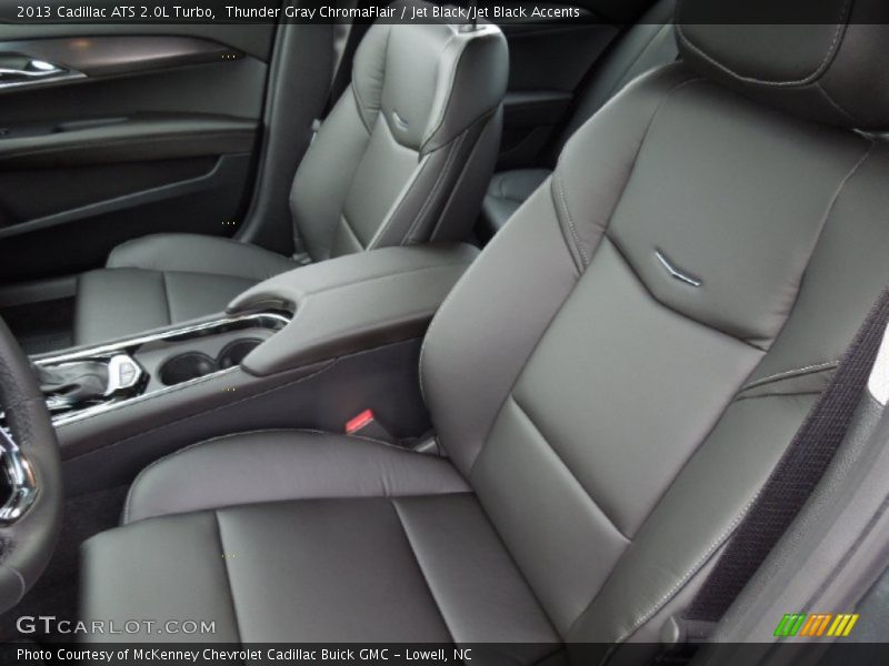 Thunder Gray ChromaFlair / Jet Black/Jet Black Accents 2013 Cadillac ATS 2.0L Turbo