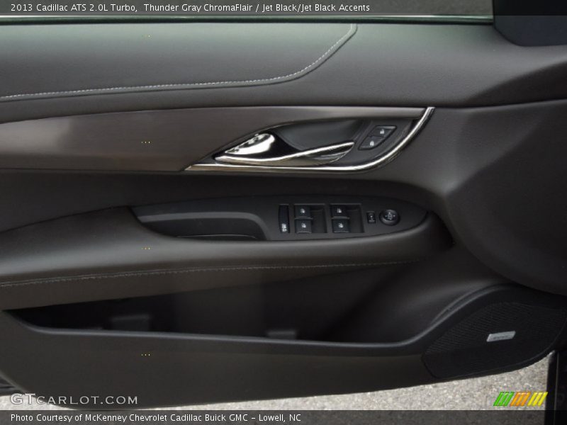 Thunder Gray ChromaFlair / Jet Black/Jet Black Accents 2013 Cadillac ATS 2.0L Turbo