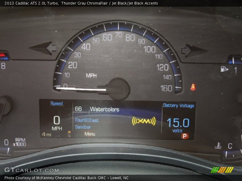 Thunder Gray ChromaFlair / Jet Black/Jet Black Accents 2013 Cadillac ATS 2.0L Turbo