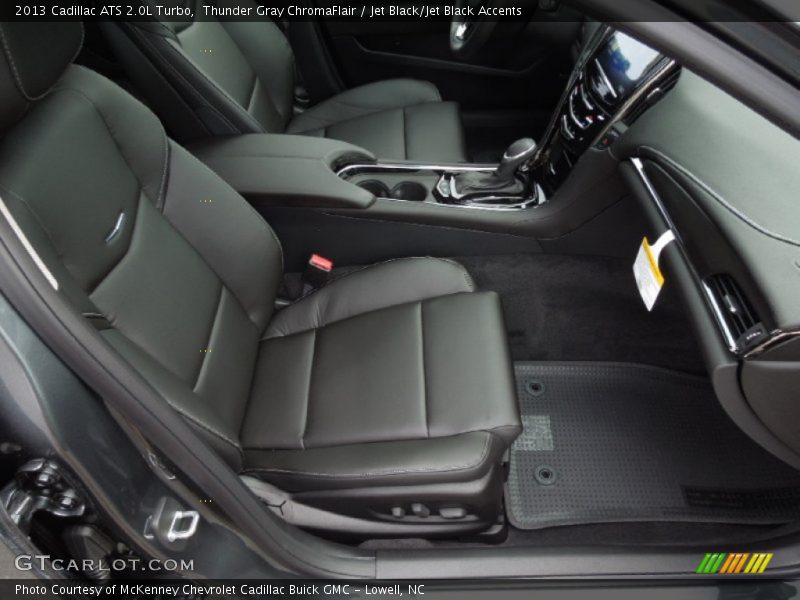 Thunder Gray ChromaFlair / Jet Black/Jet Black Accents 2013 Cadillac ATS 2.0L Turbo