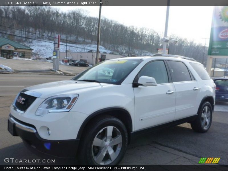 Summit White / Light Titanium 2010 GMC Acadia SLT AWD