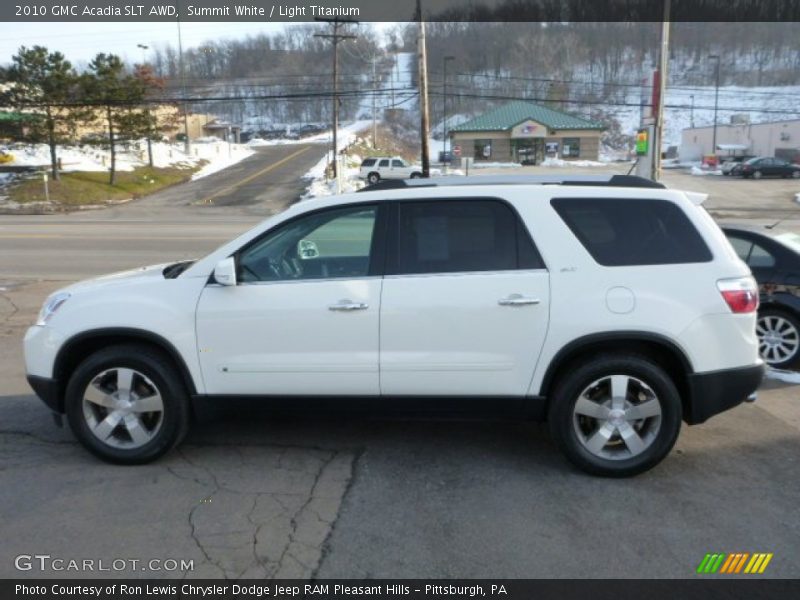 Summit White / Light Titanium 2010 GMC Acadia SLT AWD