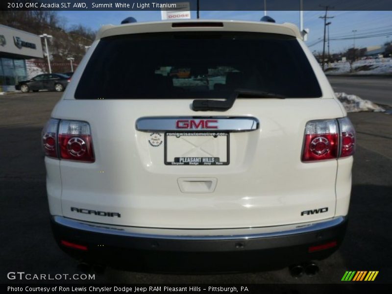 Summit White / Light Titanium 2010 GMC Acadia SLT AWD