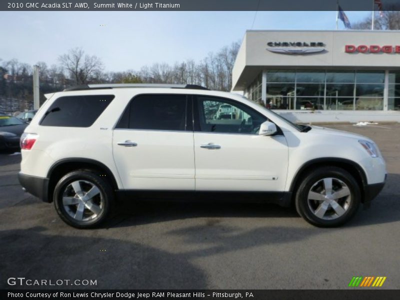 Summit White / Light Titanium 2010 GMC Acadia SLT AWD