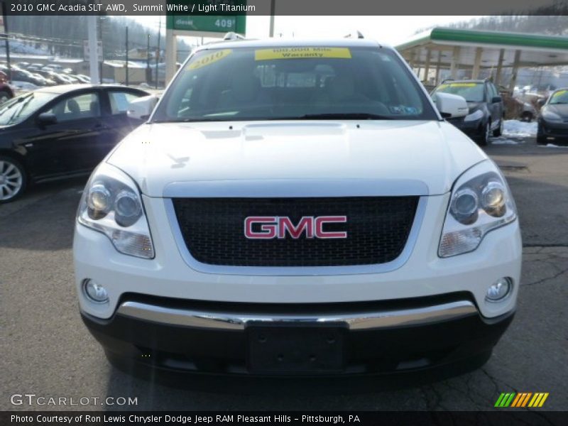 Summit White / Light Titanium 2010 GMC Acadia SLT AWD