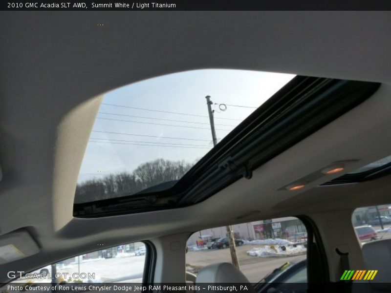 Summit White / Light Titanium 2010 GMC Acadia SLT AWD