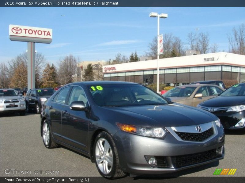 Polished Metal Metallic / Parchment 2010 Acura TSX V6 Sedan