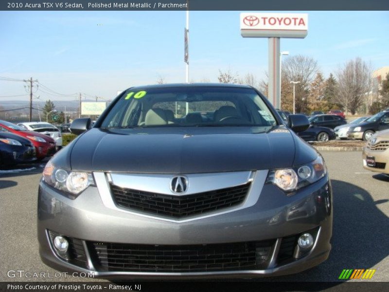 Polished Metal Metallic / Parchment 2010 Acura TSX V6 Sedan