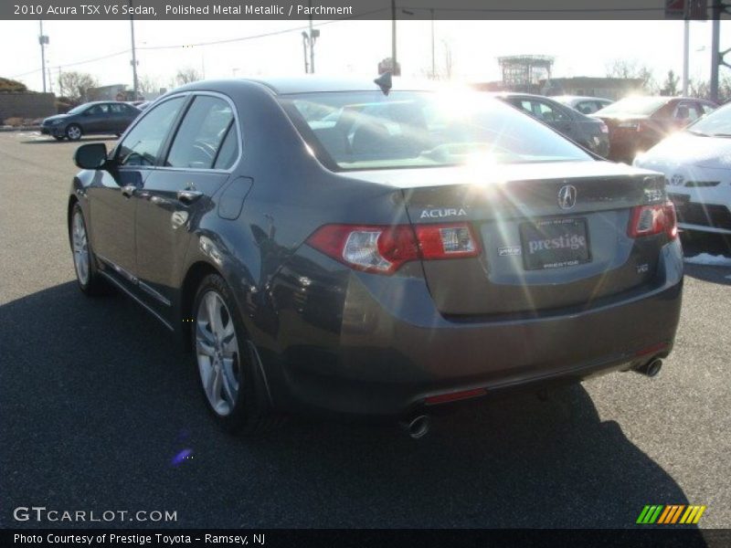 Polished Metal Metallic / Parchment 2010 Acura TSX V6 Sedan