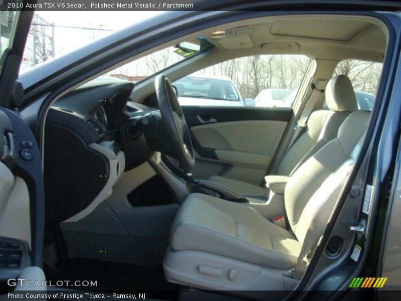 Polished Metal Metallic / Parchment 2010 Acura TSX V6 Sedan