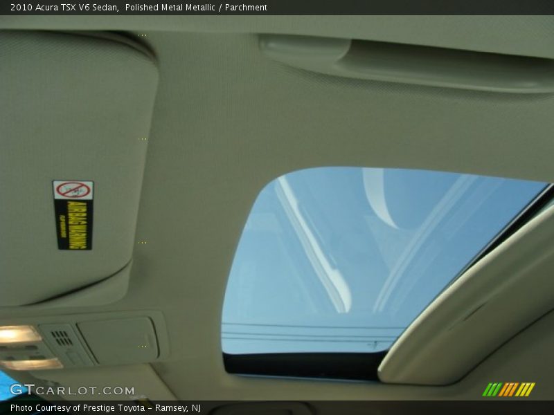 Polished Metal Metallic / Parchment 2010 Acura TSX V6 Sedan