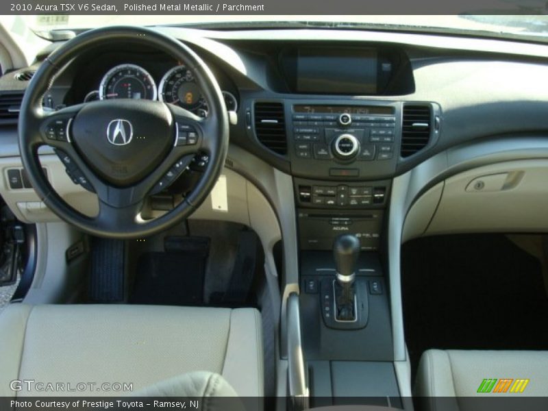 Polished Metal Metallic / Parchment 2010 Acura TSX V6 Sedan