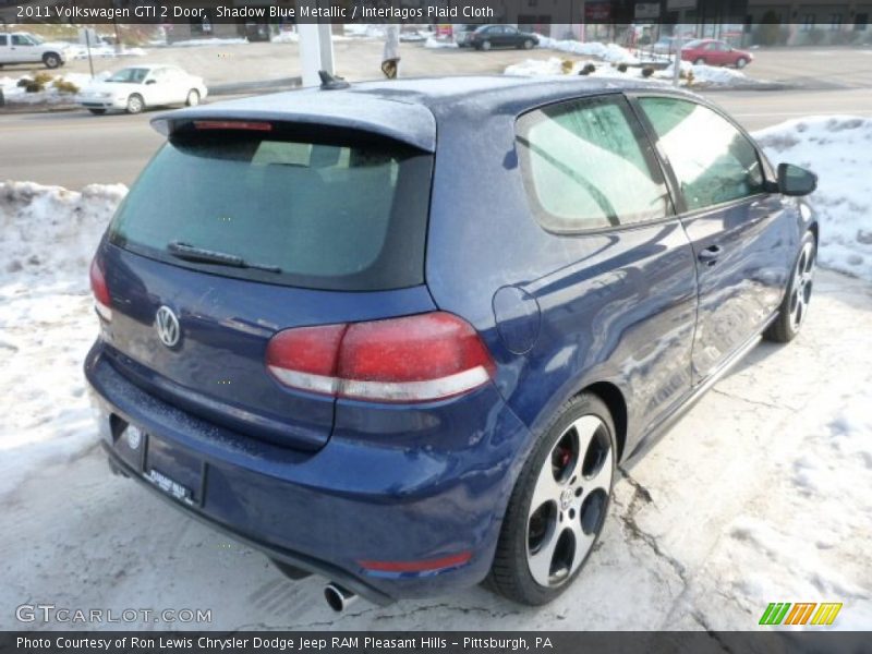 Shadow Blue Metallic / Interlagos Plaid Cloth 2011 Volkswagen GTI 2 Door