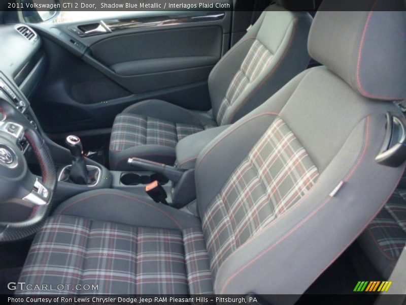 Front Seat of 2011 GTI 2 Door