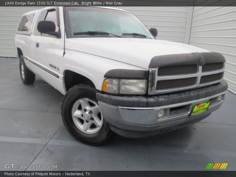 Bright White / Mist Gray 1999 Dodge Ram 1500 SLT Extended Cab