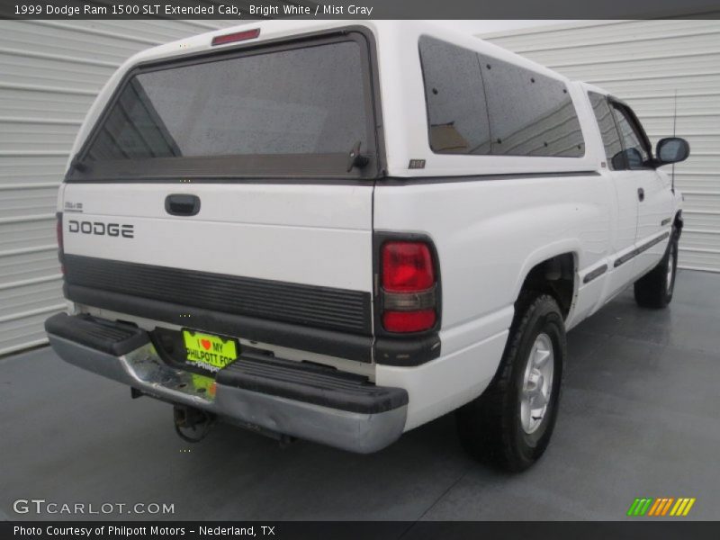 Bright White / Mist Gray 1999 Dodge Ram 1500 SLT Extended Cab