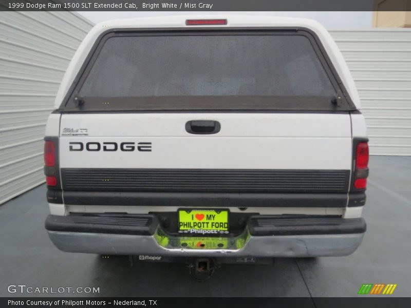 Bright White / Mist Gray 1999 Dodge Ram 1500 SLT Extended Cab