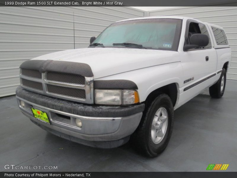 Bright White / Mist Gray 1999 Dodge Ram 1500 SLT Extended Cab