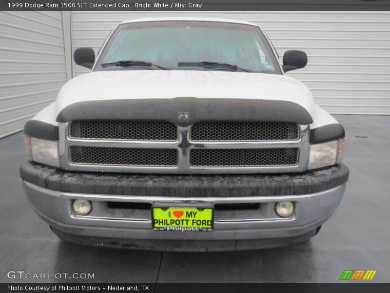 Bright White / Mist Gray 1999 Dodge Ram 1500 SLT Extended Cab