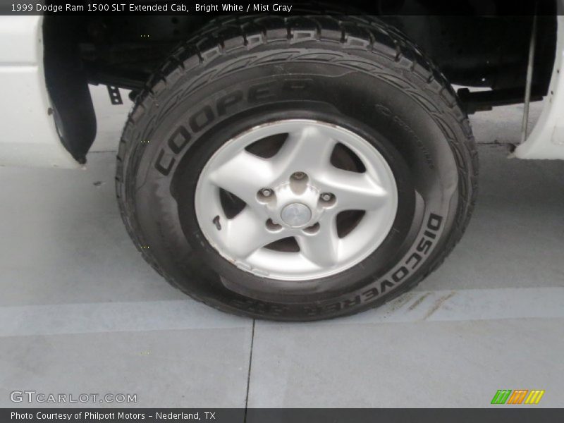 Bright White / Mist Gray 1999 Dodge Ram 1500 SLT Extended Cab