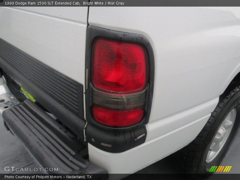 Bright White / Mist Gray 1999 Dodge Ram 1500 SLT Extended Cab