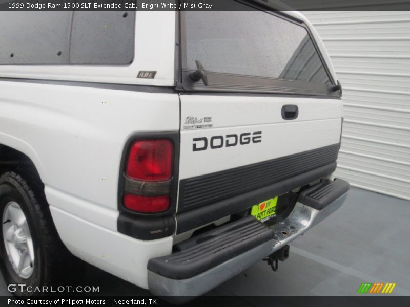 Bright White / Mist Gray 1999 Dodge Ram 1500 SLT Extended Cab