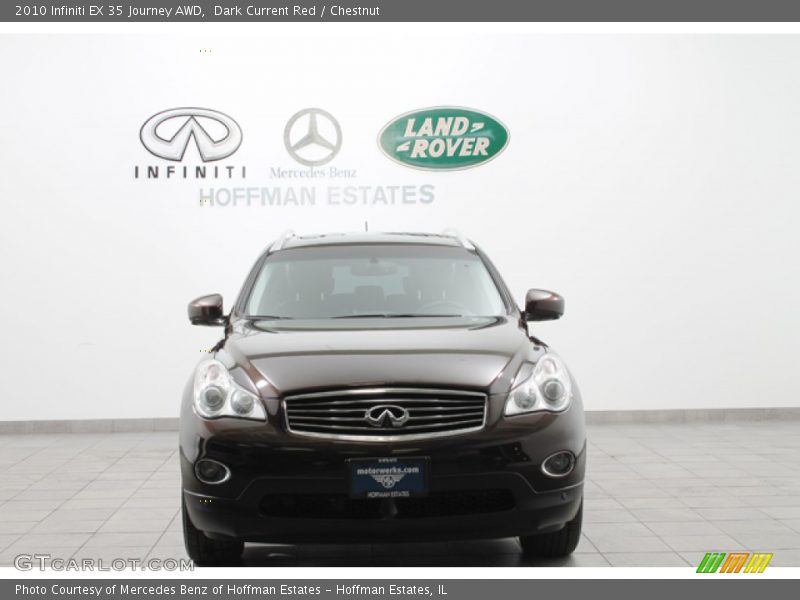 Dark Current Red / Chestnut 2010 Infiniti EX 35 Journey AWD