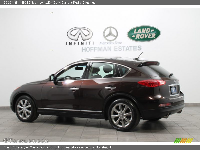 Dark Current Red / Chestnut 2010 Infiniti EX 35 Journey AWD