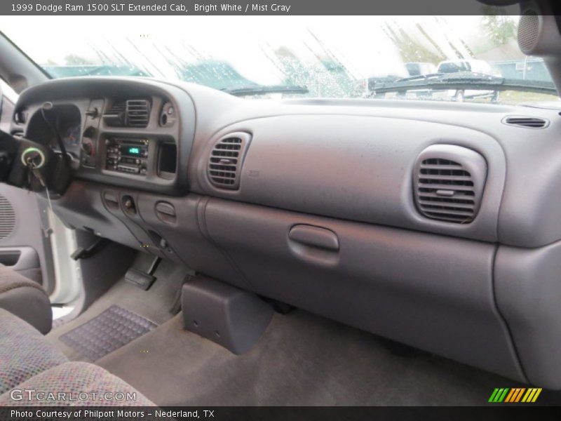 Bright White / Mist Gray 1999 Dodge Ram 1500 SLT Extended Cab