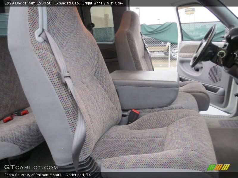 Bright White / Mist Gray 1999 Dodge Ram 1500 SLT Extended Cab