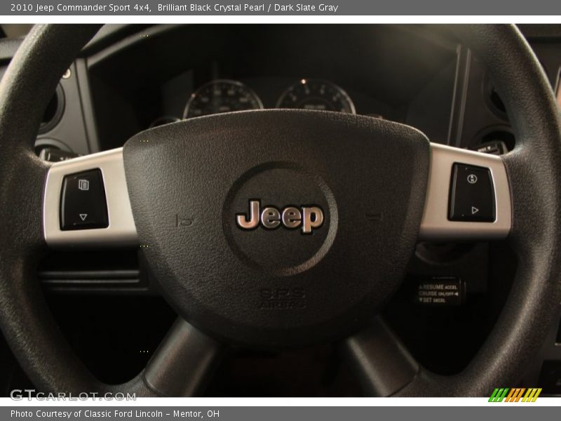 Brilliant Black Crystal Pearl / Dark Slate Gray 2010 Jeep Commander Sport 4x4