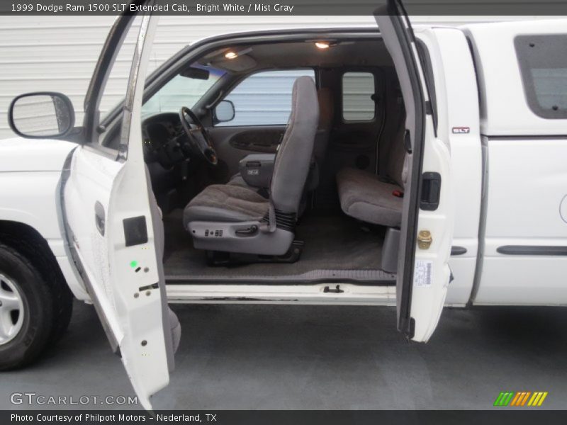 Bright White / Mist Gray 1999 Dodge Ram 1500 SLT Extended Cab