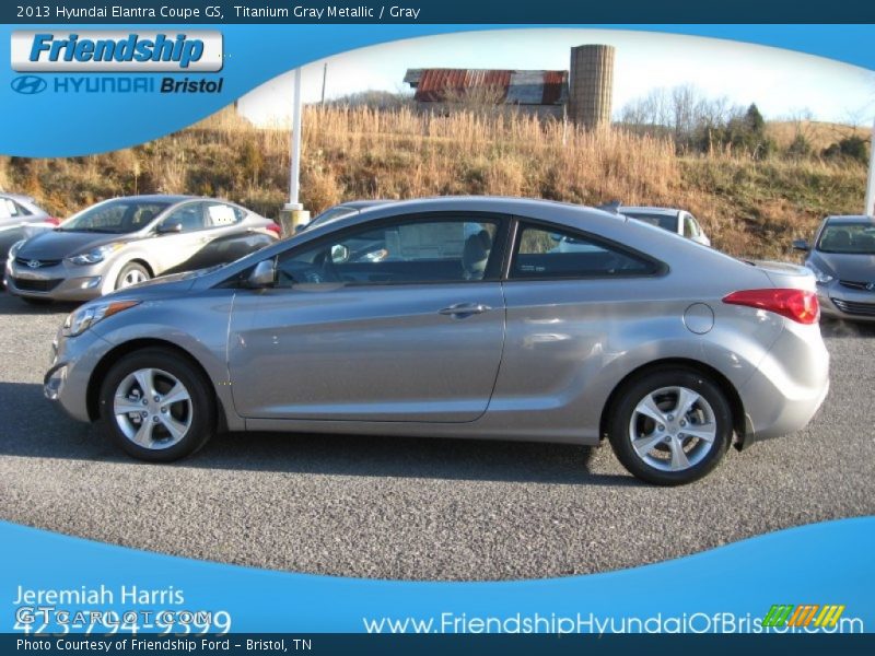 Titanium Gray Metallic / Gray 2013 Hyundai Elantra Coupe GS