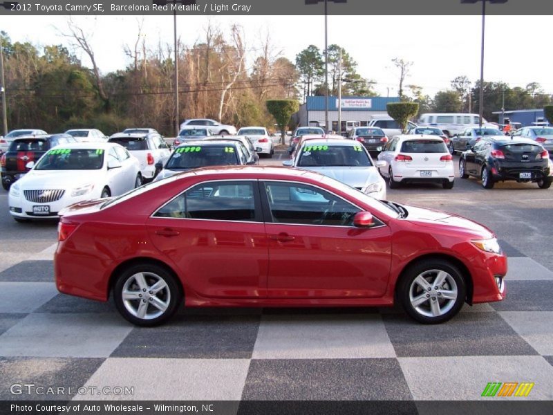 Barcelona Red Metallic / Light Gray 2012 Toyota Camry SE