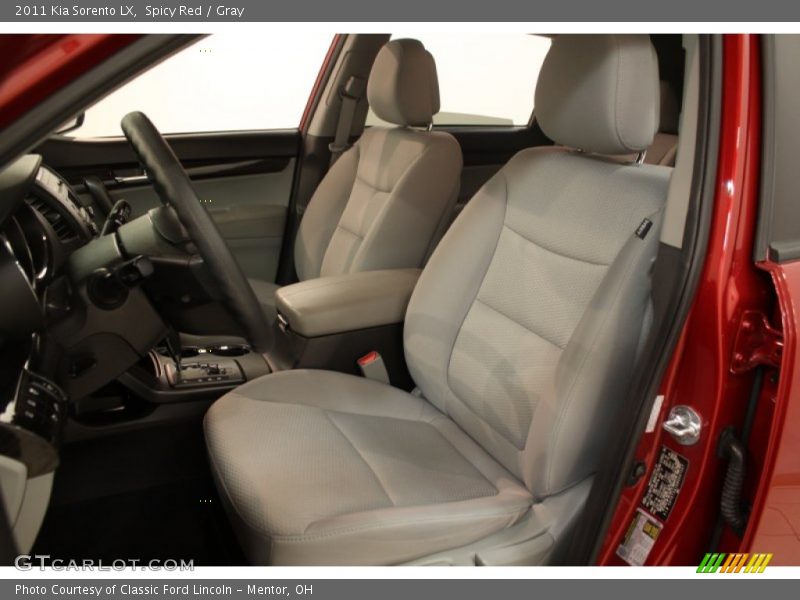 Spicy Red / Gray 2011 Kia Sorento LX