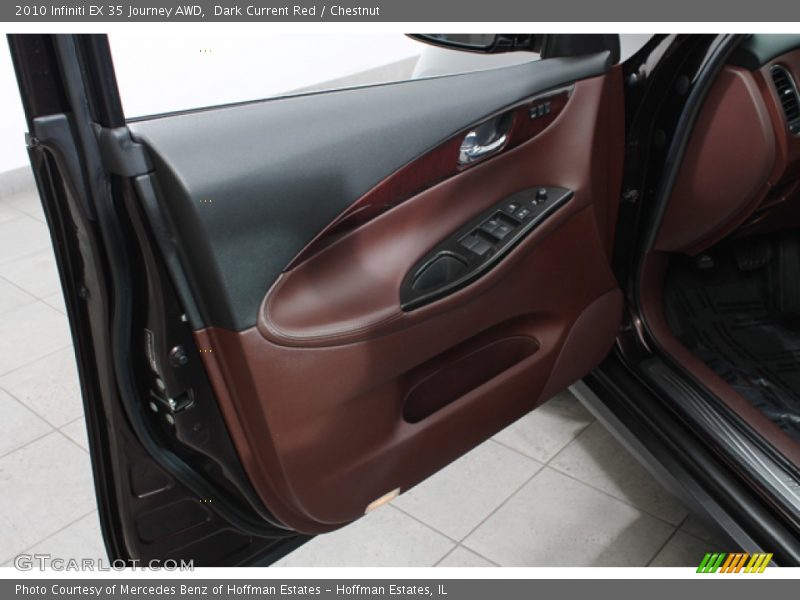 Dark Current Red / Chestnut 2010 Infiniti EX 35 Journey AWD