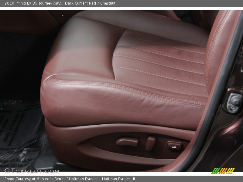 Dark Current Red / Chestnut 2010 Infiniti EX 35 Journey AWD