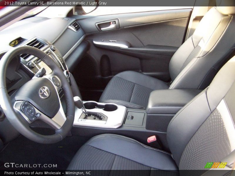 Barcelona Red Metallic / Light Gray 2012 Toyota Camry SE
