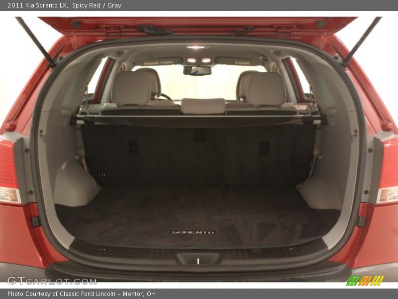 Spicy Red / Gray 2011 Kia Sorento LX