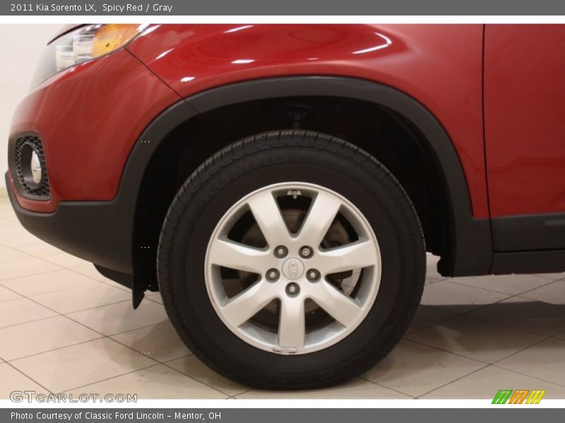 Spicy Red / Gray 2011 Kia Sorento LX
