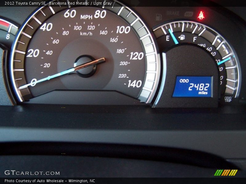 Barcelona Red Metallic / Light Gray 2012 Toyota Camry SE