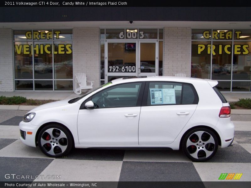 Candy White / Interlagos Plaid Cloth 2011 Volkswagen GTI 4 Door