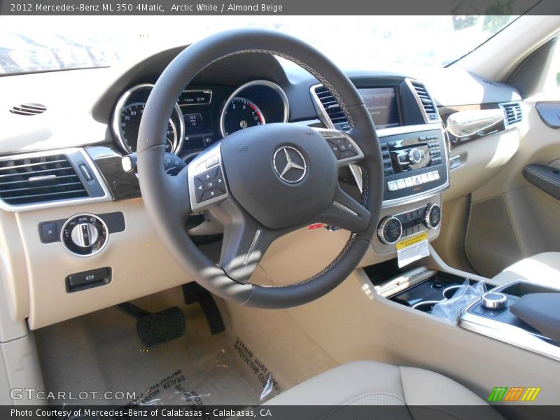 Arctic White / Almond Beige 2012 Mercedes-Benz ML 350 4Matic