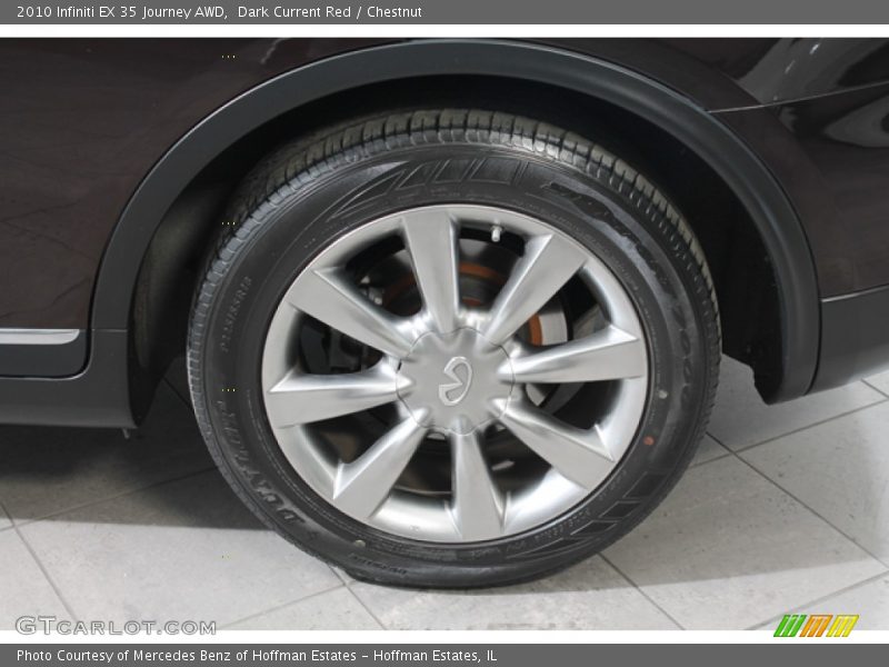 Dark Current Red / Chestnut 2010 Infiniti EX 35 Journey AWD