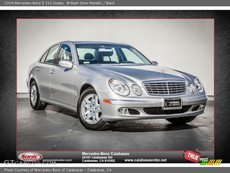 Brilliant Silver Metallic / Black 2004 Mercedes-Benz E 320 Sedan